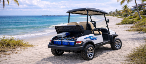 48V lithium battery upgrade golf cart Largo FL replacing lead acid system