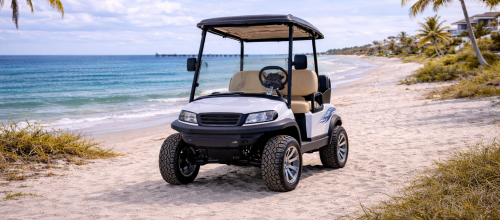 High performance lithium golf cart upgrade in Largo Florida with more torque and speed